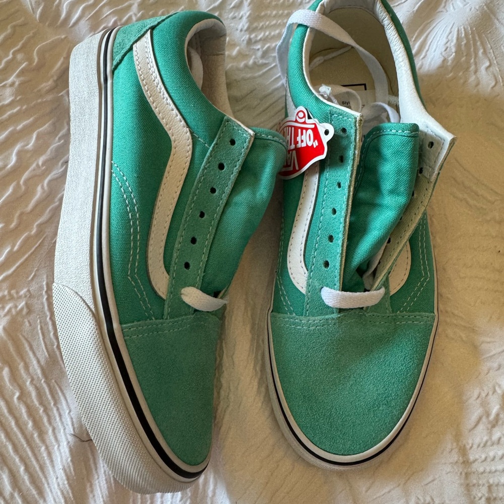 NEW turquoise Vans